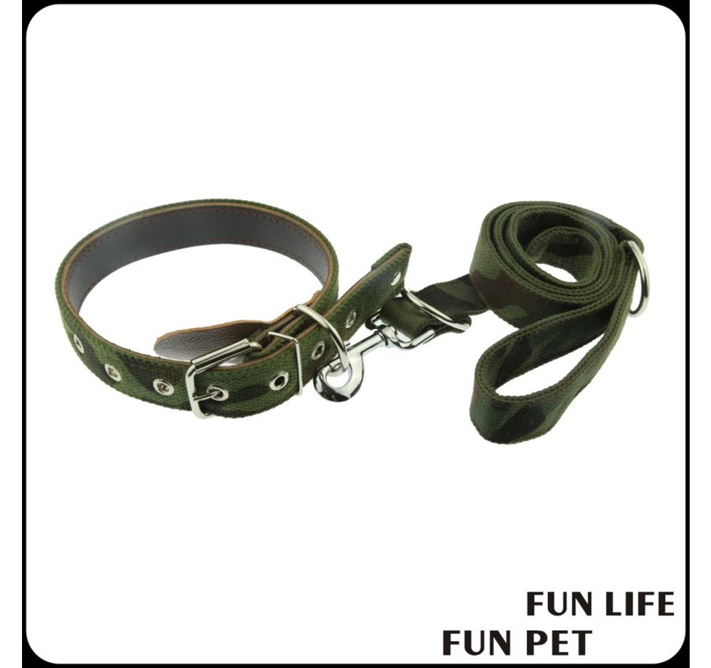 Custom Camouflage Canvas Dog Collar with Genuine Leather Details (4).jpg